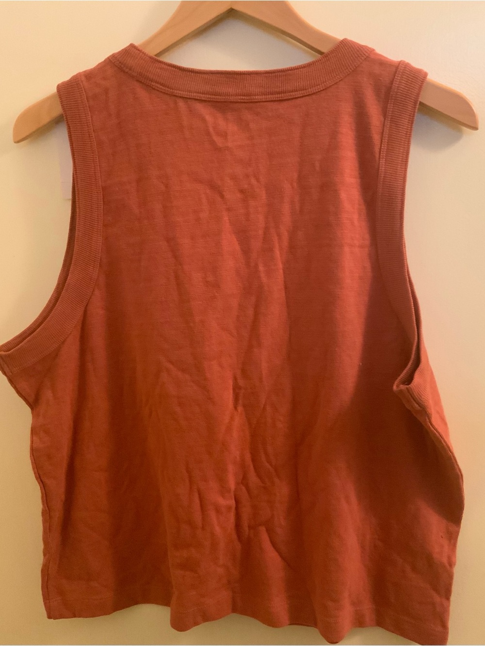 LOFT Women's Rust Colored Ribbed Tank - Picture 4 of 4
